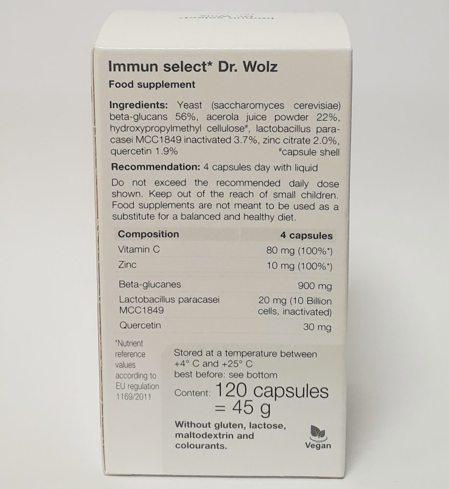 picture of dr wolz immun select directions