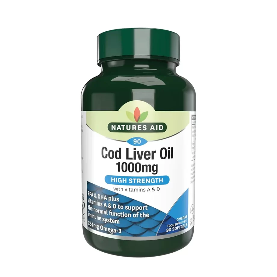 picture of natures aid cod liver oil 1000mg