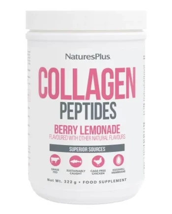 picture of natures plus collagen peptides berry lemonade